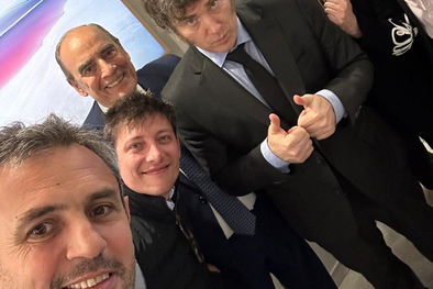 MDZol | Javier Milei junto a Luis Caputo Foto: Martín Menem