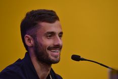 Marcelo Saracchi, en su presentación en Boca. Foto: Télam
