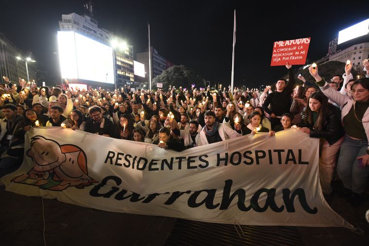Marcha residentes del Garraham