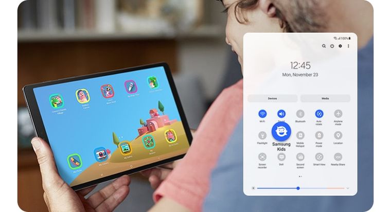 La tablet de Samsung que está pensada para todas las edades y puedes conseguirla en Walmart. La tablet de Samsung que está pensada para todas las edades y puedes conseguirla en Walmart.