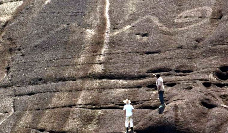 Descubren en el Orinoco grabados rupestres gigantes de miles de años. Foto: Dpa.