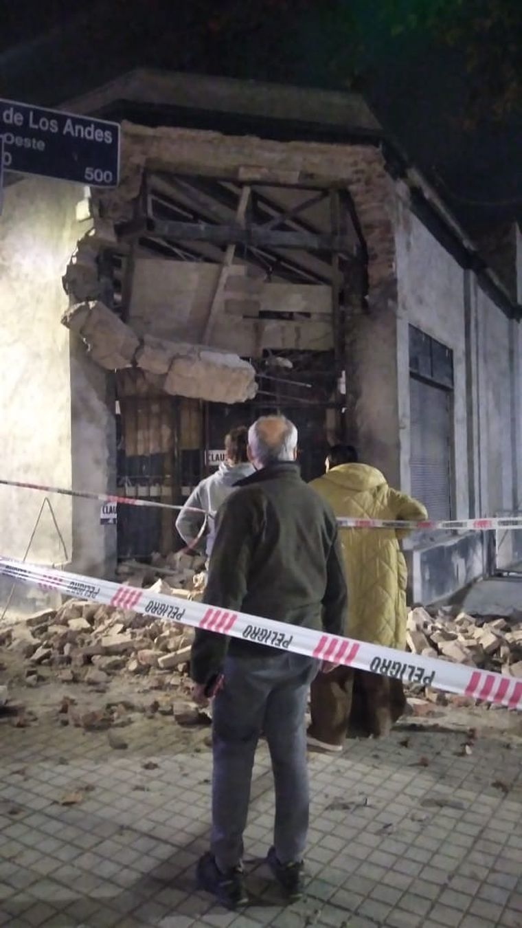 Derrumbe en obra en construcción en Capital. Derrumbe en obra en construcción en Capital.