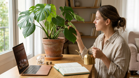 La relación entre las plantas y la abundancia. Fuente: IA Gemini. La relación entre las plantas y la abundancia. Fuente: IA Gemini.