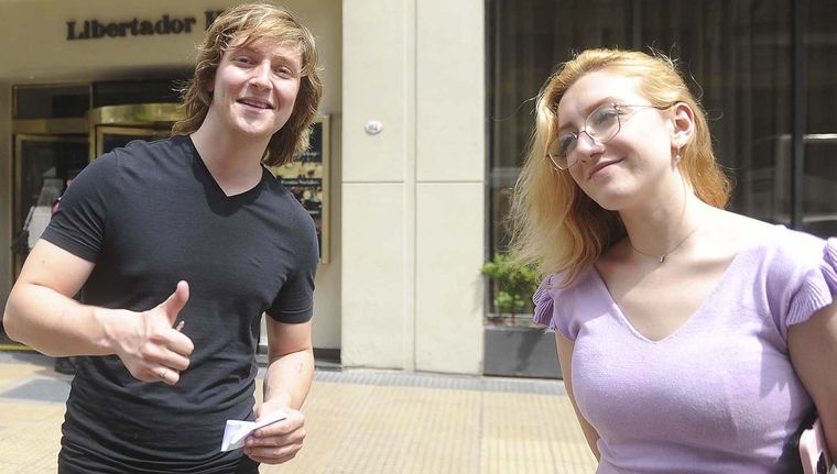 Iñaki Gutiérrez y Eugenia Rolón.