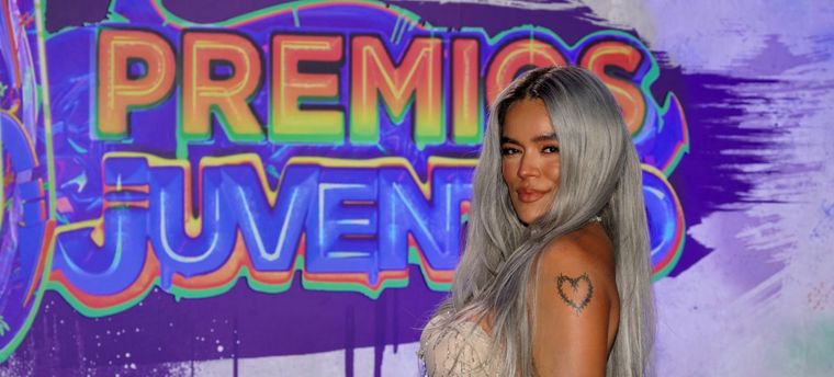 Karol G fue la gran ganadora de los premios Juventud 2021 Foto: Los 40