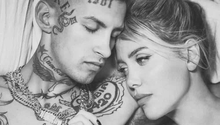 Wanda Nara y L-Gante, juntos en Chile. Foto: Foto de Instagram / @wanda_nara