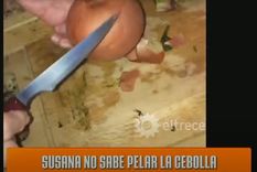el desopilante video de susana gimenez intentando pelar una cebolla