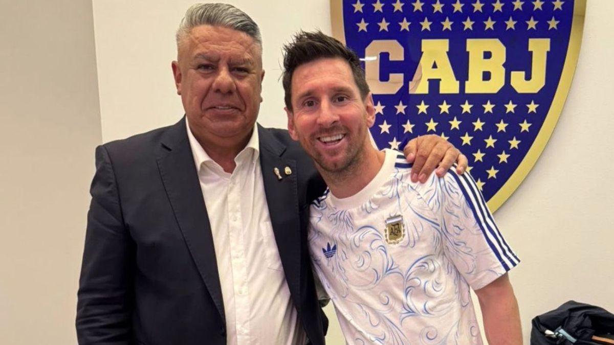 El particular posteo de Chiqui Tapia junto a Messi tras las especulaciones por la ausencia de la 