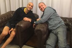 Manu Ginóbili y su hermano Leandro.