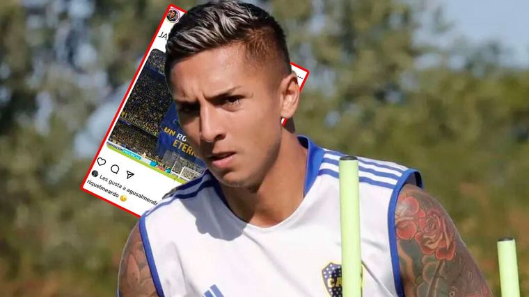 Almendra reaccionó a un posteo a favor de Riquelme y en contra de las palabras del hermano de Benedetto.