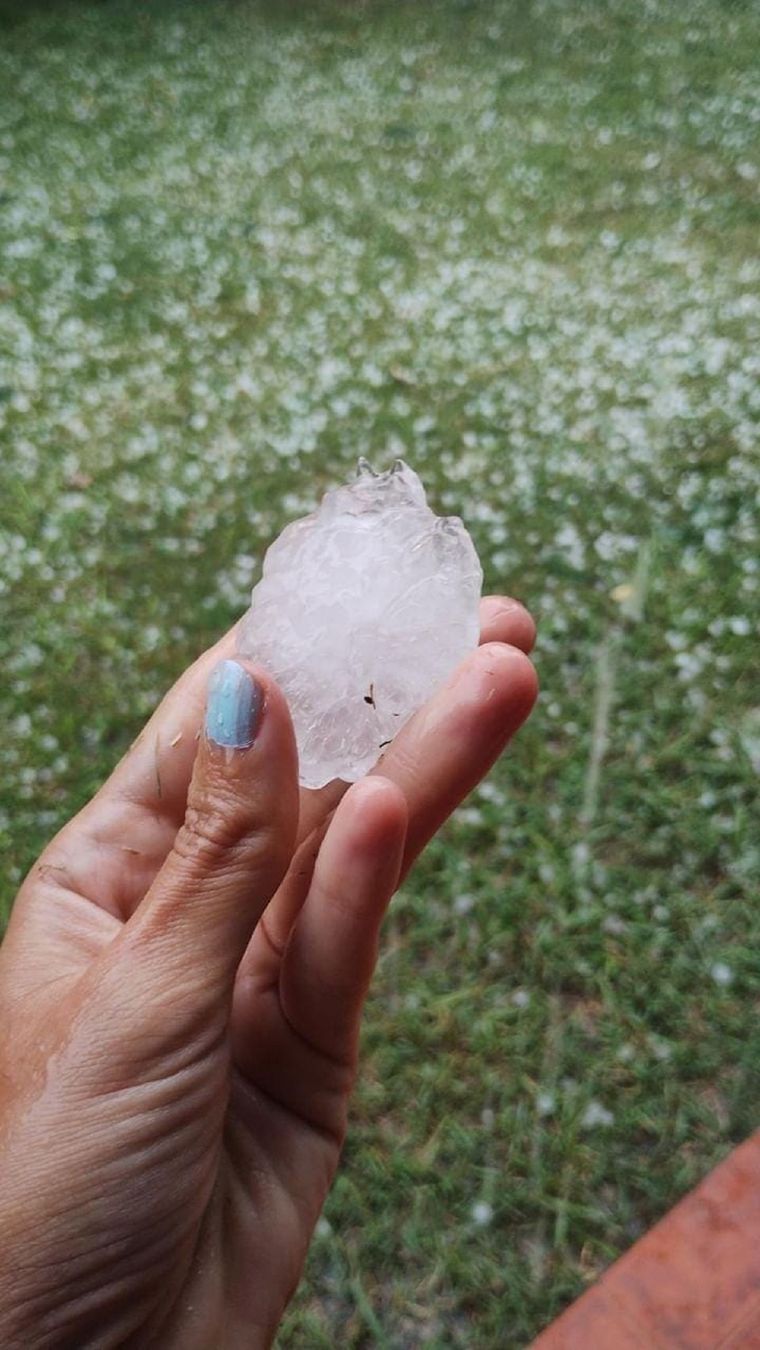 Granizo en San Rafael