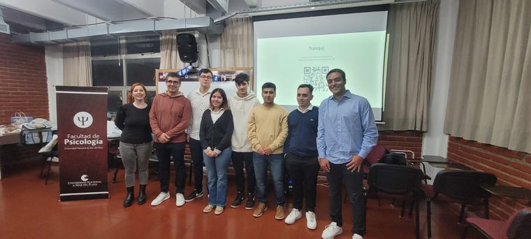 Los alumnos presentaron su trabajo en la Facultad de Psicología Foto: Gentileza Pablo Abdala Achaval
