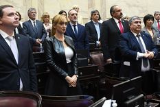 El senador Guillermo Snopek se levantó de su banca para ir a increpar al titular de la bancada radical Luis Naidenoff. Foto: TELAM