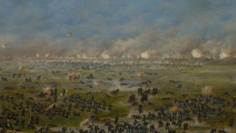 Cándido López, “Asalto de la primera columna argentina”. Foto: MNBA