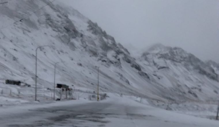 El tr&aacute;nsito en alta monta&ntilde;a llega hasta Uspallata