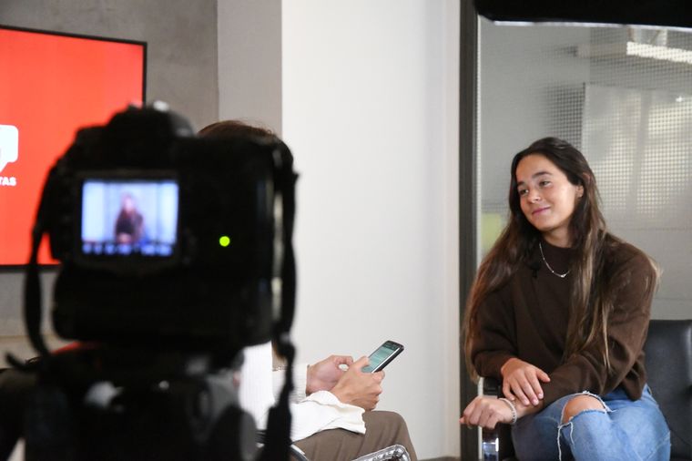 Delfina Thomé en una entrevista a pleno con MDZ. Foto: Rodrigo DAngelo / MDZ