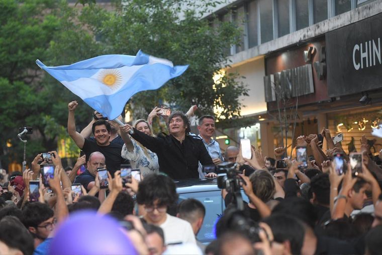 Javier Milei en su última visita a Córdoba por el Javier Milei en su última visita a Córdoba por el