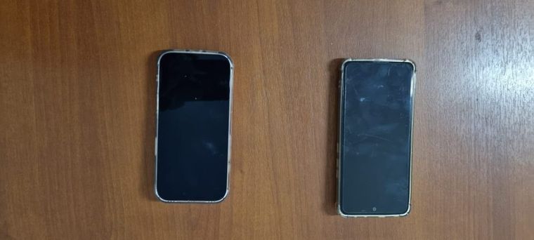 Los celular incautados que serán analizados para buscar nuevas pruebas que permitan avanzar en la investigación. Los celular incautados que serán analizados para buscar nuevas pruebas que permitan avanzar en la investigación.