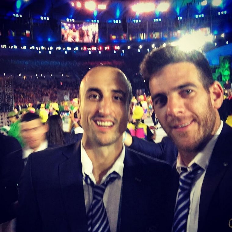 El tenista le agradeció a uno de los integrantes de la Generación Dorada. Foto: Instagram @delpotrojuan