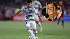 Tomás Aranda fue figura en Boca y su mamá no ocultó su emoción en la cancha. Tomás Aranda fue figura en Boca y su mamá no ocultó su emoción en la cancha.