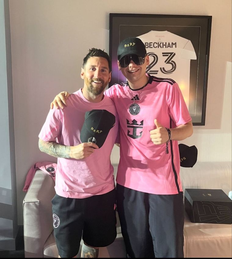 Messi y el encuentro con Bizarrap Foto: @bizarrap