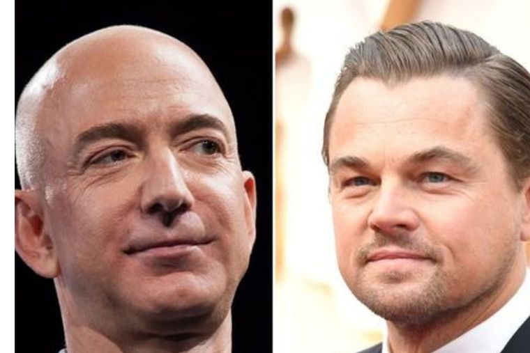 Leonardo DiCaprio Leonardo DiCaprioJeff Bezos Foto: Mag el Comercio