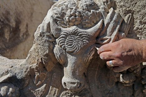 Se trata de un sarcógafo descubierto en Stratonikeia, una ciudad antigua conocida como la Ciudad de los Gladiadores. Foto: AA