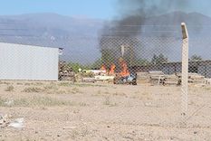 Incendio en el Parque Industrial Foto: Twitter Matías Pascualetti