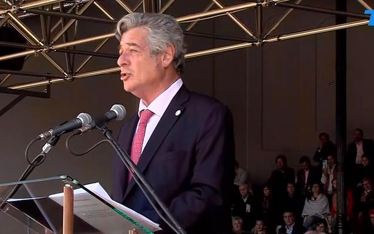 El presidente de la Sociedad Rural, Nicolás Pino, habló sobre los bolsos con dólares de la corrupción K.