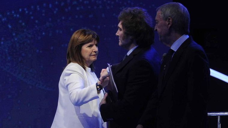 Javier Milei y Patricia Bullrich cara a cara Javier Milei y Patricia Bullrich cara a cara