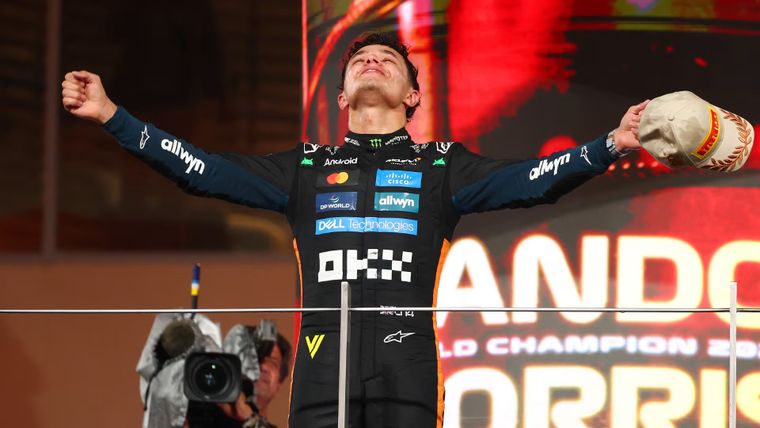 Toda la gloria y la emoción son de Lando Norris, el británico le dio MacLaren el primer título de pilotos desde 2008 y tocó el cielo con las manos.&nbsp;