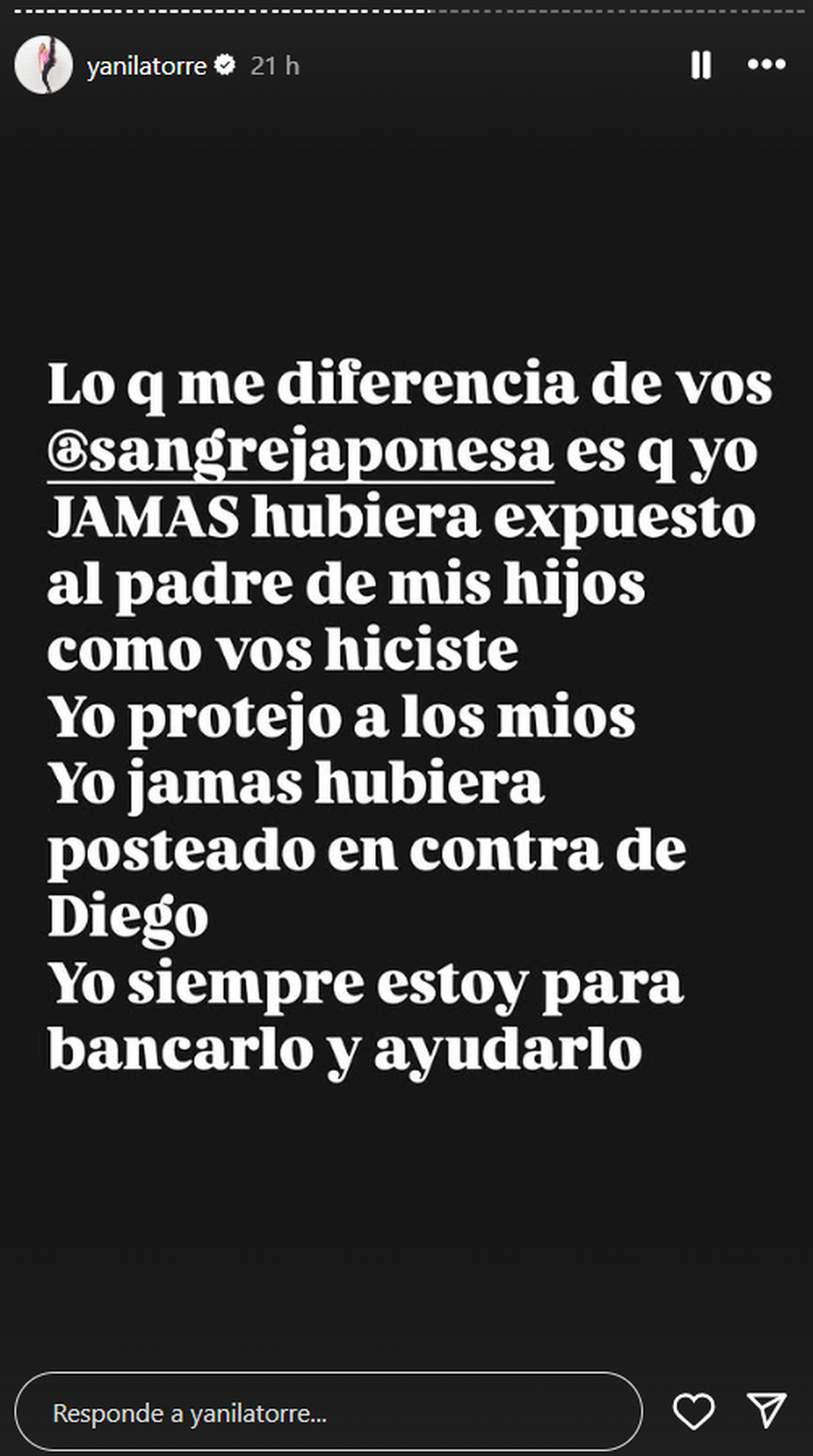 Yanina Latorre liquidó a la China Suárez. Foto: captura de pantalla Instagram/ @yanilatorre. Yanina Latorre liquidó a la China Suárez. Foto: captura de pantalla Instagram/ @yanilatorre.