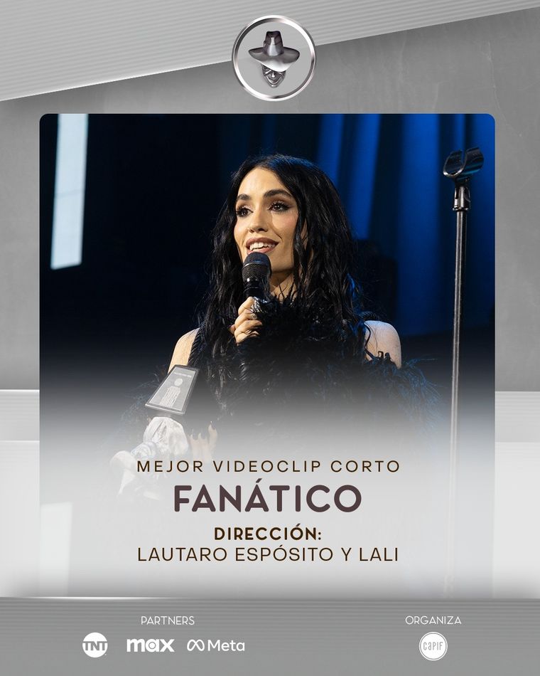 Lali festejó a lo grande en los Premios Gardel 2025. Foto: Instagram/ @premiosgardel. Lali festejó a lo grande en los Premios Gardel 2025. Foto: Instagram/ @premiosgardel.