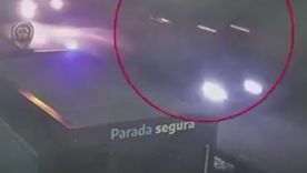 El siniestro ocurrió en la intersección de la Ruta 7 y la calle Juan de Dios Filiberto, frente a la estación ferroviaria de Pablo Marín.  Foto: Captura de video