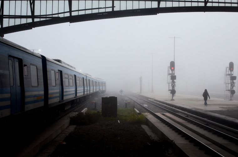 Niebla en la estación de trenes de Retiro. Niebla en la estación de trenes de Retiro.