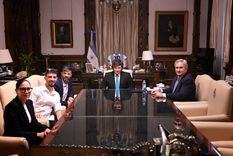 El presidente Javier Milei recibió en Casa Rosada a los hermanos Cunio, dos argentinos que estuvieron secuestrados por Hamás en Gaza.