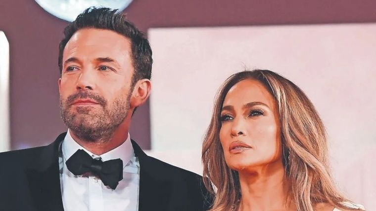Jennifer Lopez junto a su esposo Ben Affleck