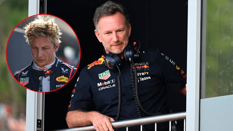 Horner quiso defender a Lawson, pero no pudo ocultar la fractura interna. Foto: Archivo Mdz