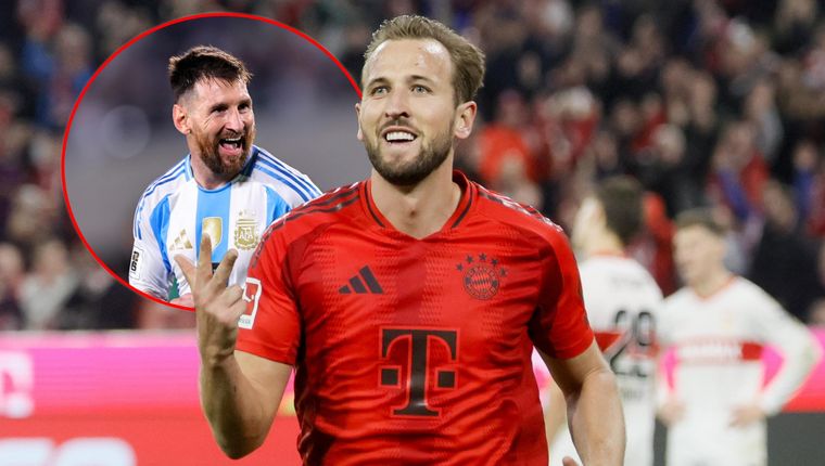 Harry Kane habló sobre la actualidad de Messi. Foto: EFE