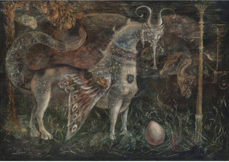 Leonora Carrington, “Quien eres tú, cara blanca?” Foto: Gentileza