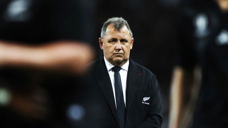 Ian Foster vio a unos All Blacks con muchos errores pese a la victoria por 71-3 ante Namibia en el Mundial de Rugby Foto: EFE