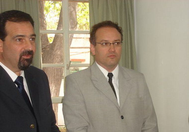 Ciurca junto al abogado Venier. Foto: gentileza