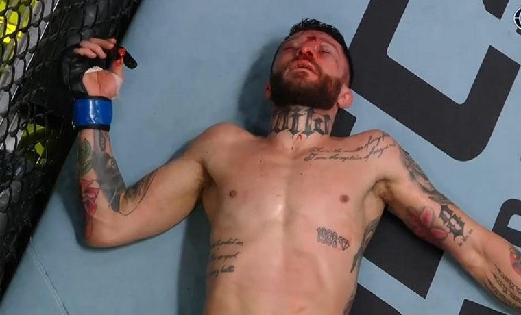 Marcelo Rojo recibió un duro castigo en la UFC