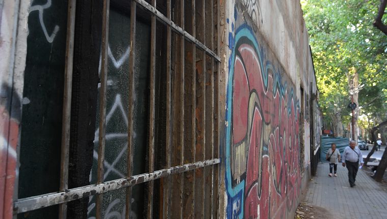 El predio que se incendió este sábado. 