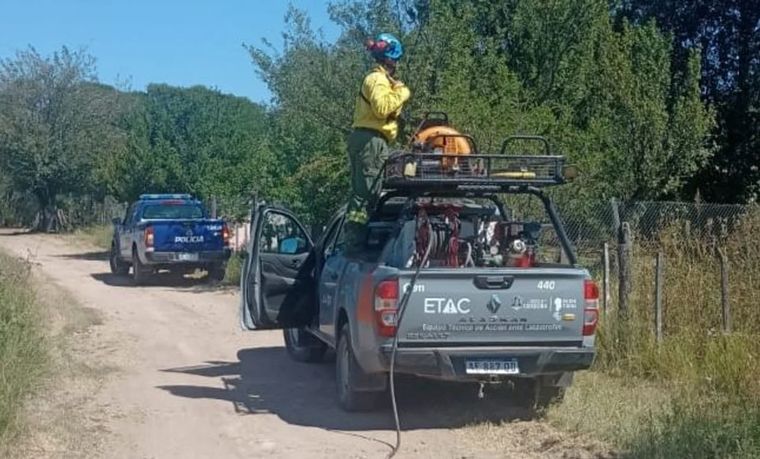 El incendio no pasó a mayores, pero el hombre quedó detenido Foto: NA