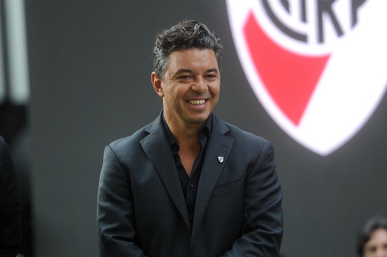 Gallardo, por unas horas, volvió a River. Foto: Télam