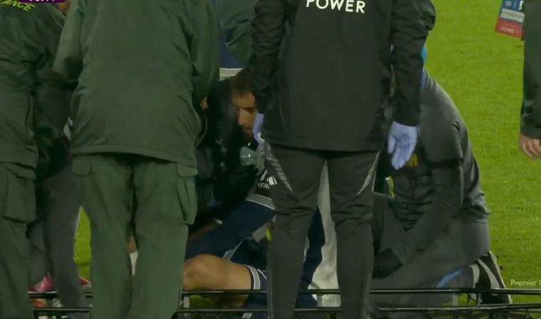 El uruguayo pasó un mal momento. Foto: Captura