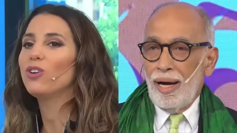 Cinthia Fernández y el Negro González Oro Cinthia Fernández se despidió del Negro González Oro. Foto: Captura de TV