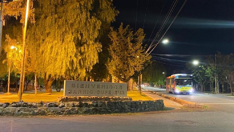 El ingreso al barrio Supe