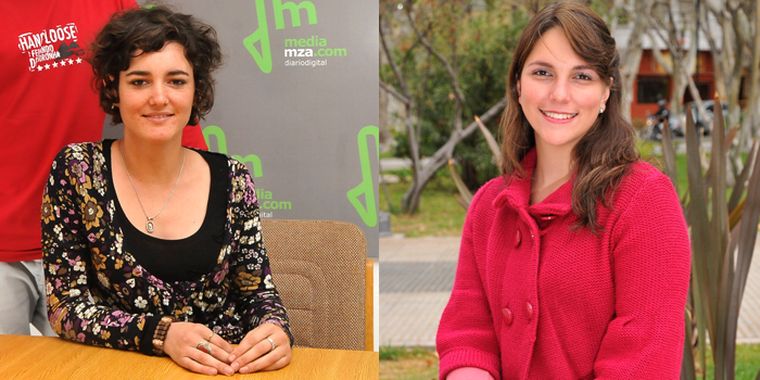 Florencia Sangalli (izq.) y Ayelén Rebolledo (der.) Foto: Mediamza.com